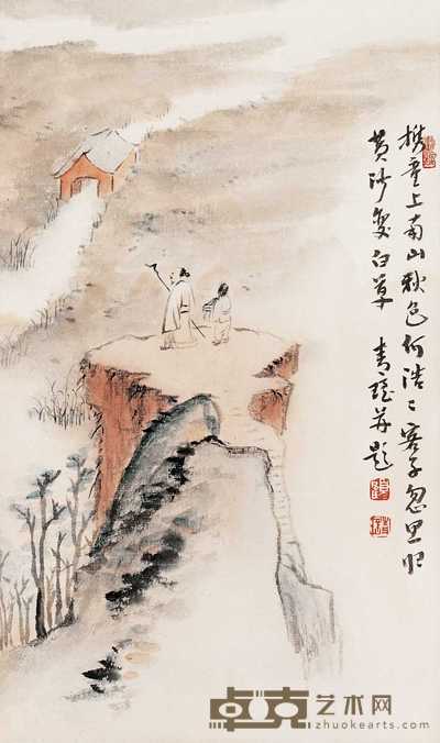 顾青瑶 思归图 立轴 30×18cm